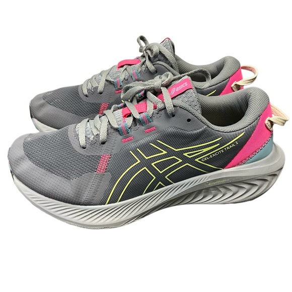 Asics Shoes - ASICS Women's Gel-Excite Trail 2 Gray and Pink Sneakers size 8.5